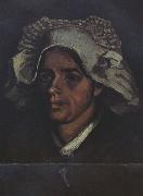 Head of a Peasant Woman with White Cap (nn04) Vincent Van Gogh